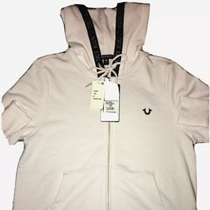TRUE RELIGION JACKET WHITE SIZE M GREAT CONDITION WITH TAGS!!!!
